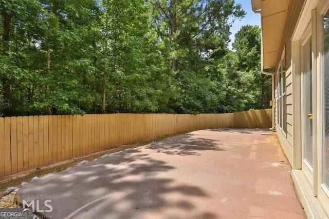 a view of an outdoor space and covered view