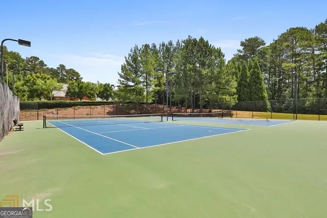 a view of a tennis court