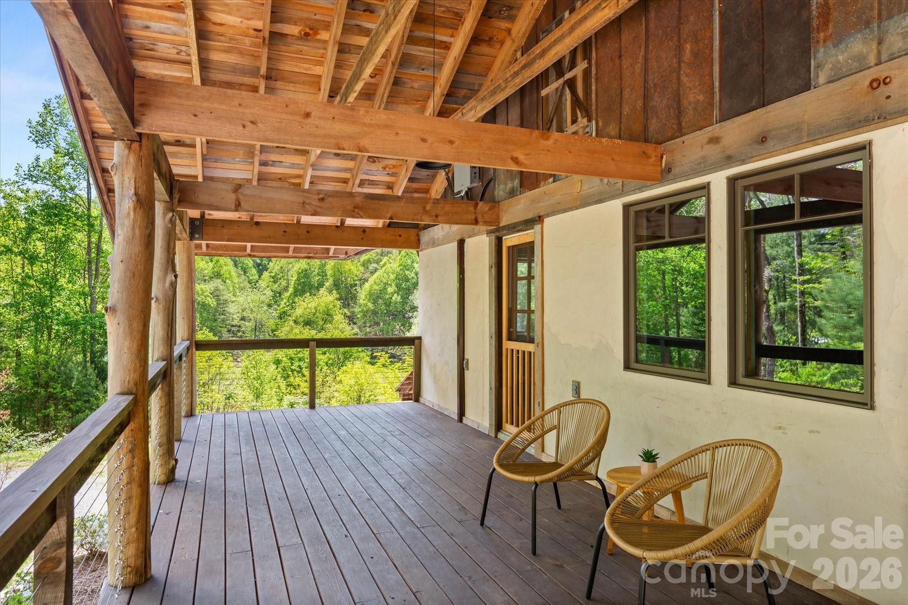 3151 Lumptown Road Marshall, NC 28753 - Photo 32 of 48 a view of a chairs in balcony
