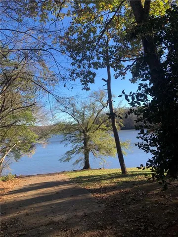 a view of a yard with an outdoor space