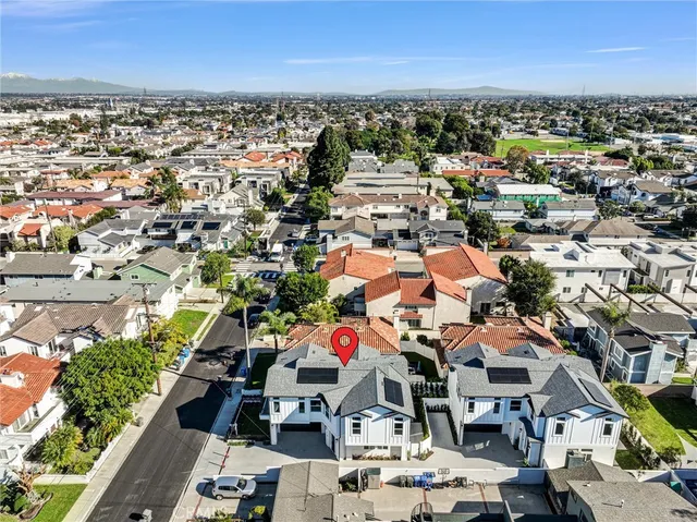 an aerial view of a city
