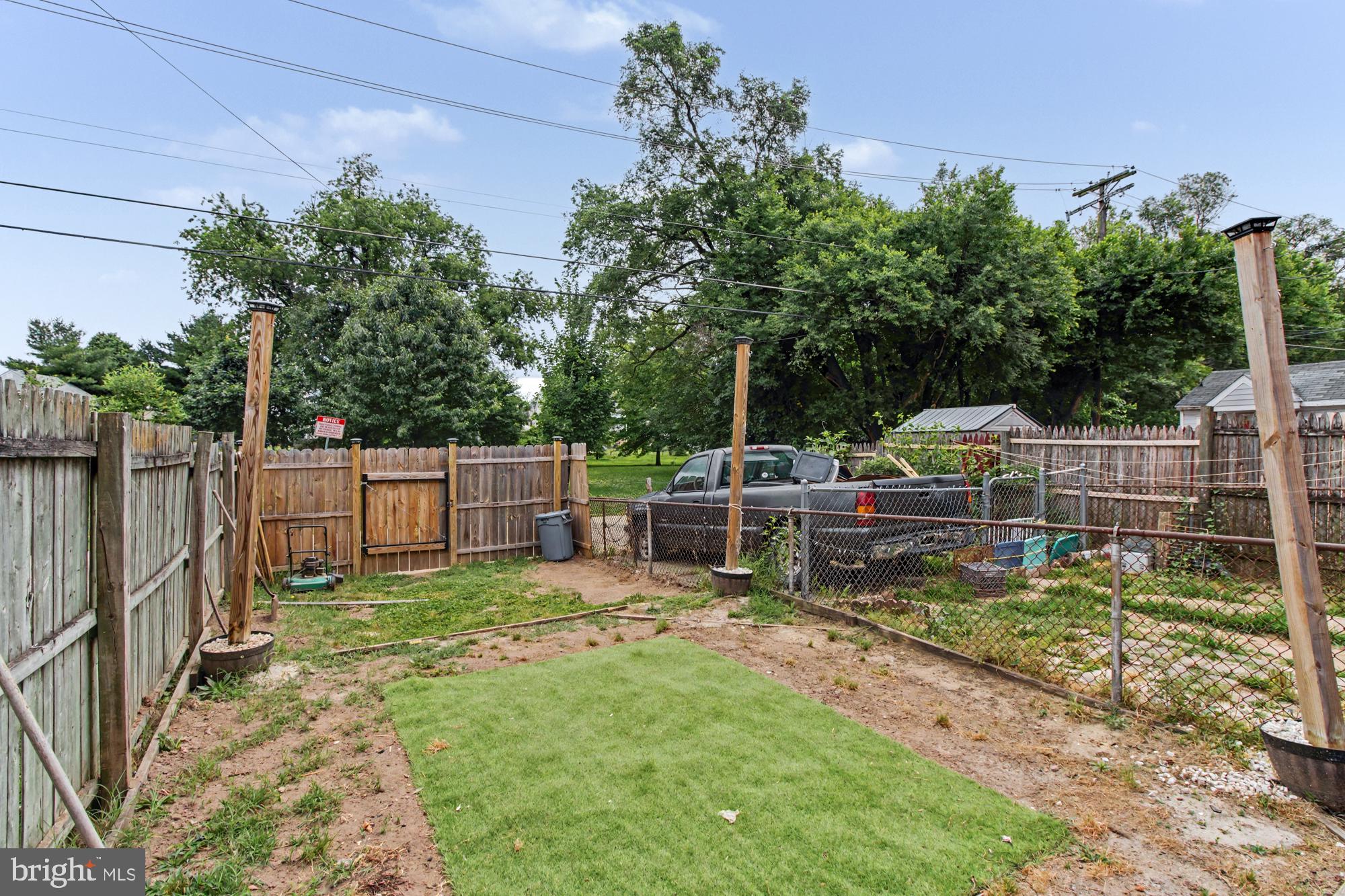 8218 Kavanagh Road Dundalk, MD 21222 - Photo 36 of 39 Spacious backyard with green turf.