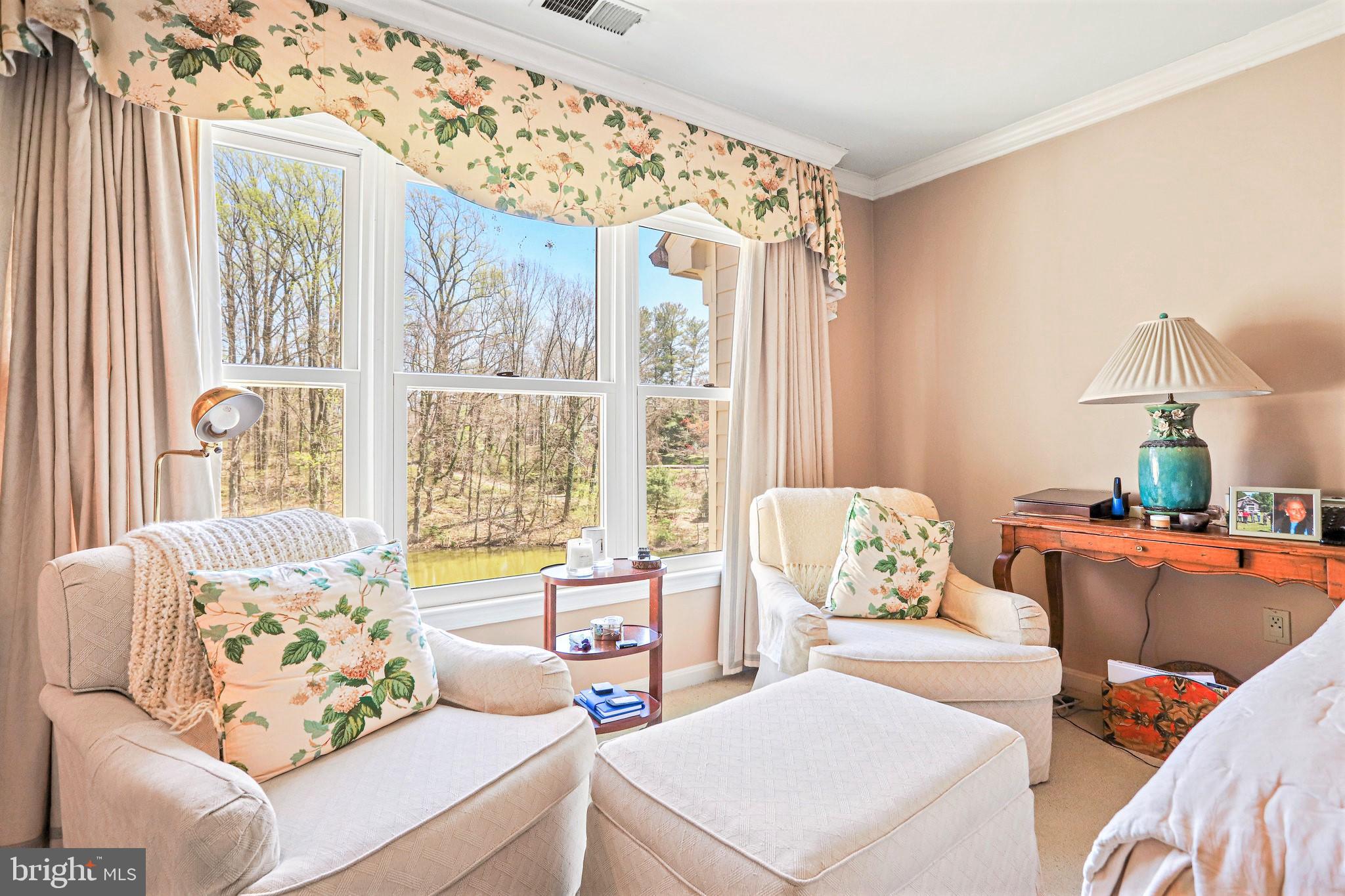 7214 Evans Mill Road McLean, VA 22101 - Photo 11 of 20 Primary bedroom with seating area overlooking lake