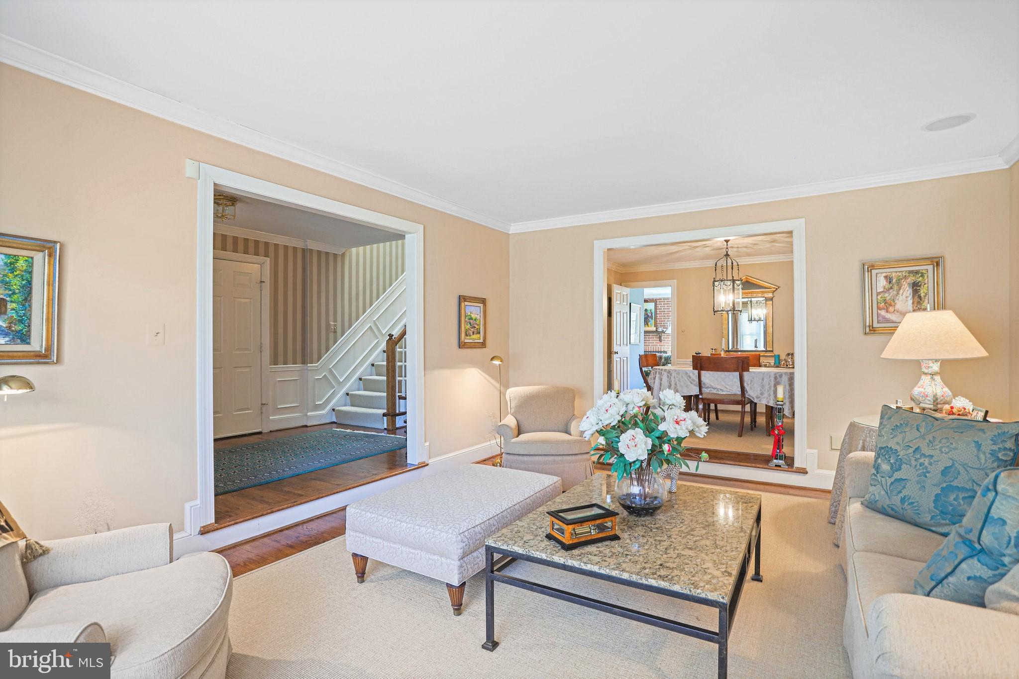 7214 Evans Mill Road McLean, VA 22101 - Photo 3 of 20 Open living and dining room