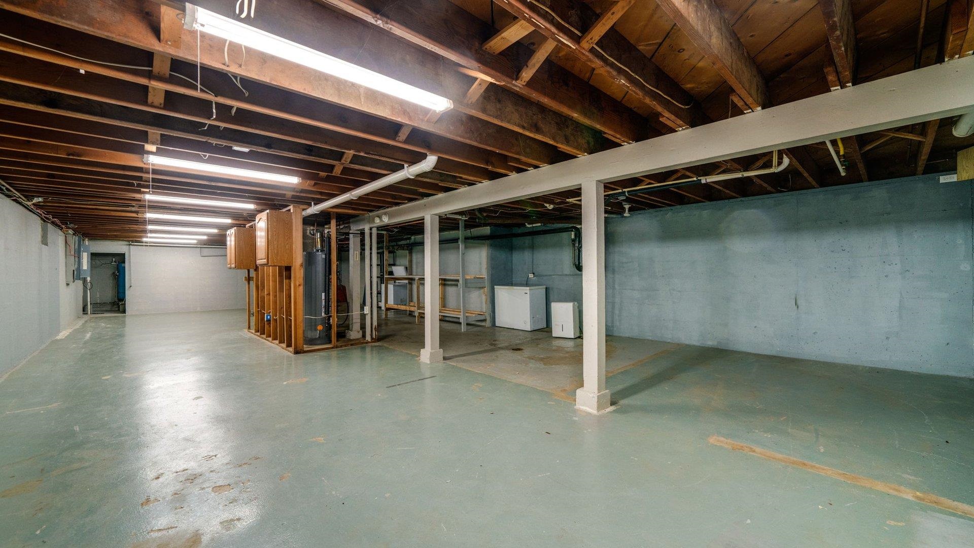 313 West Margaret Fuller Road Oregon, IL 61061 - Photo 29 of 46 a view of an empty room with wooden roof