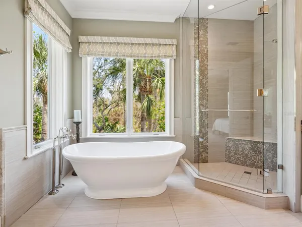 a view of a building with a swimming pool