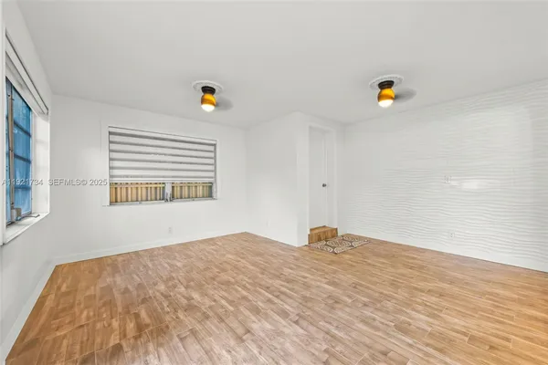 a view of an empty room with toys