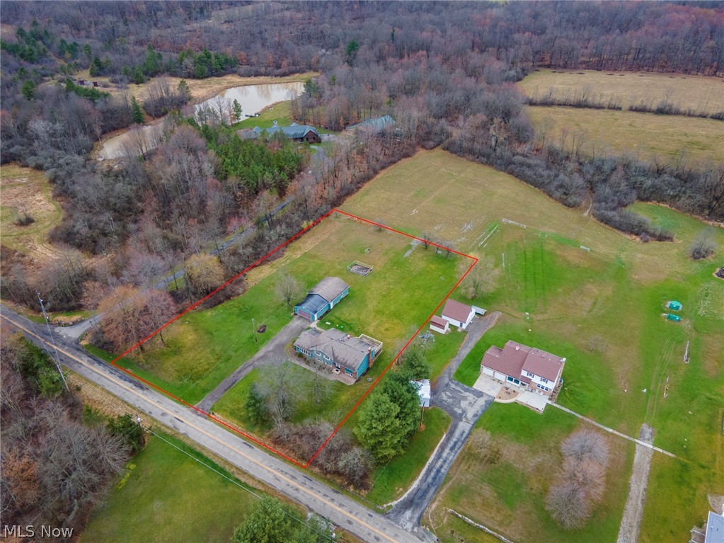 8370 Herbert Road Canfield, OH 44406 - Photo 9 of 48 Birds eye view of property featuring a water view and a rural view