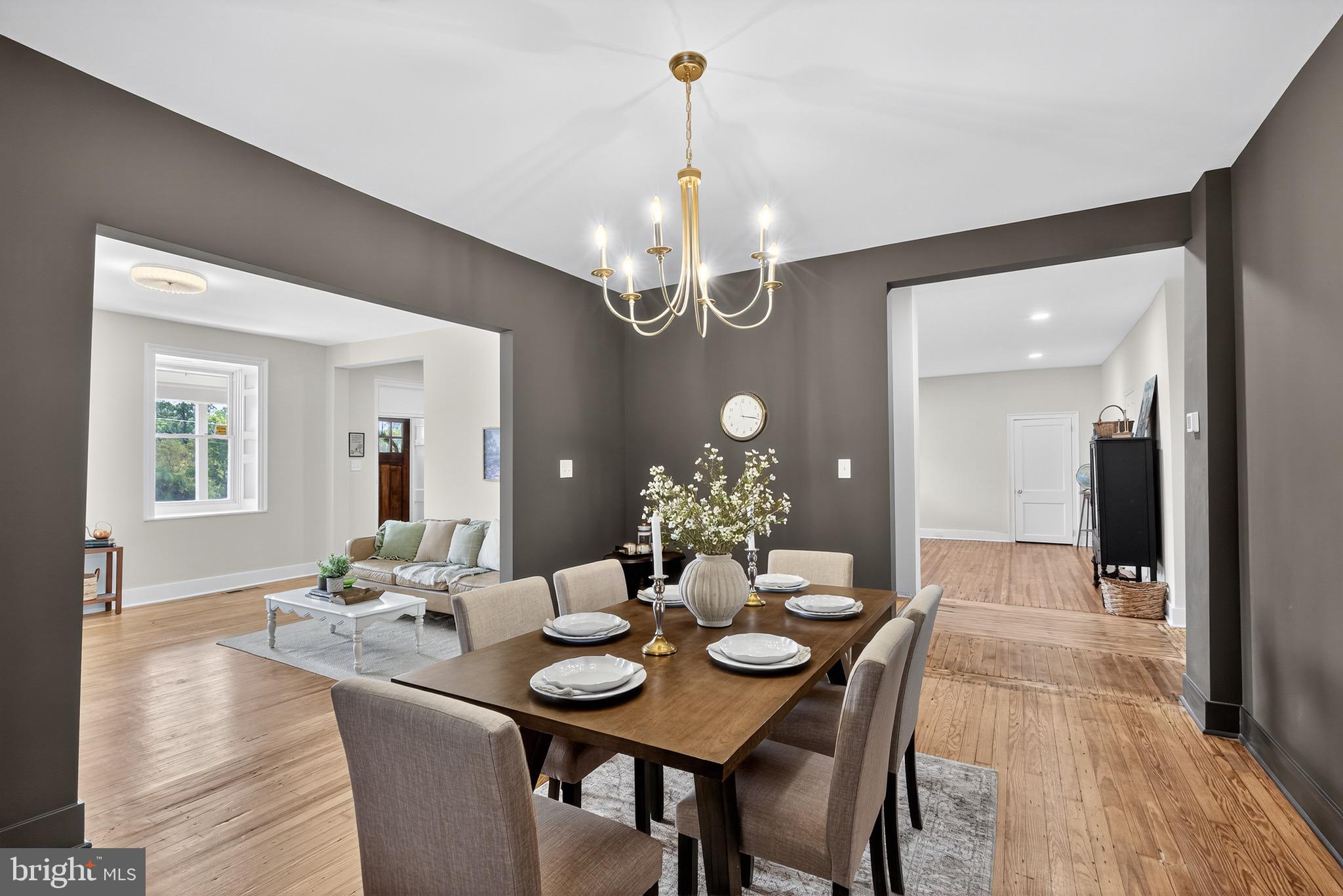 225 East Canal Road York, PA 17404 - Photo 24 of 81 a view of a dining room with furniture wooden floor and chandelier