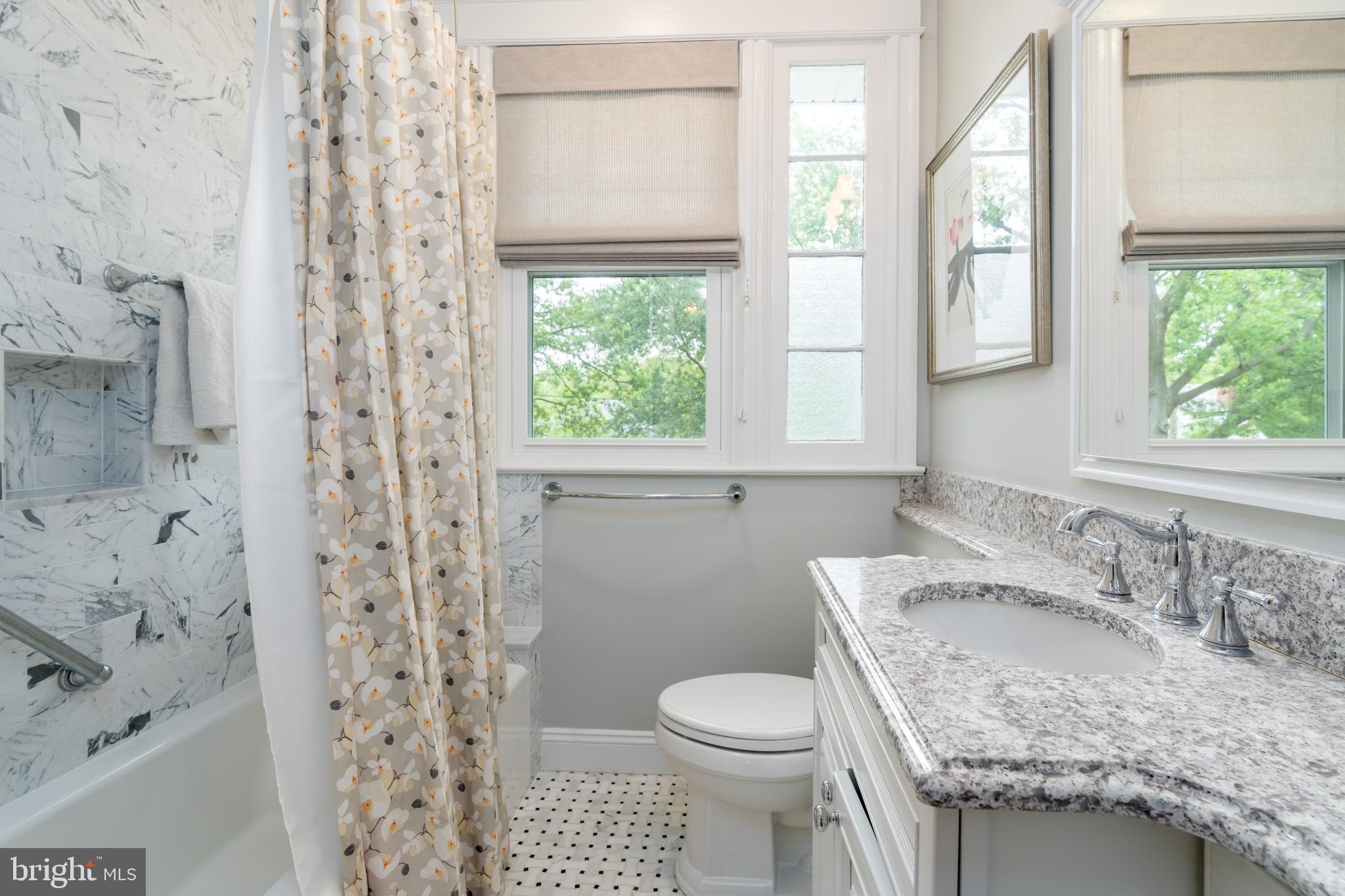 3708 Military Road Northwest Washington, DC 20015 - Photo 19 of 40 Beautifully appointed marble bath