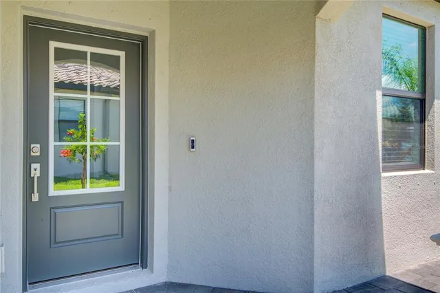 a view of an entryway door
