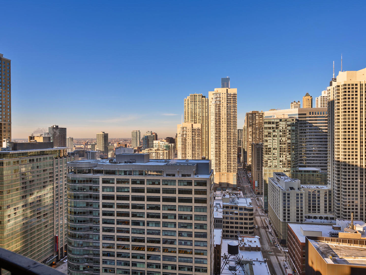 300 North State Street, Unit 3330 Chicago, IL 60654 - Photo 15 of 20 a view of a city with tall buildings