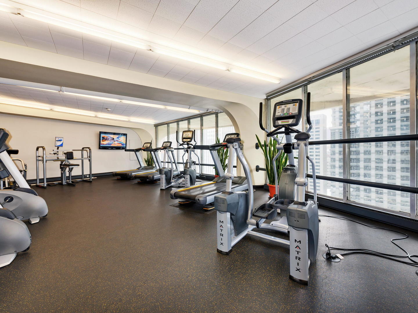300 North State Street, Unit 3330 Chicago, IL 60654 - Photo 20 of 20 a view of a room with gym equipment