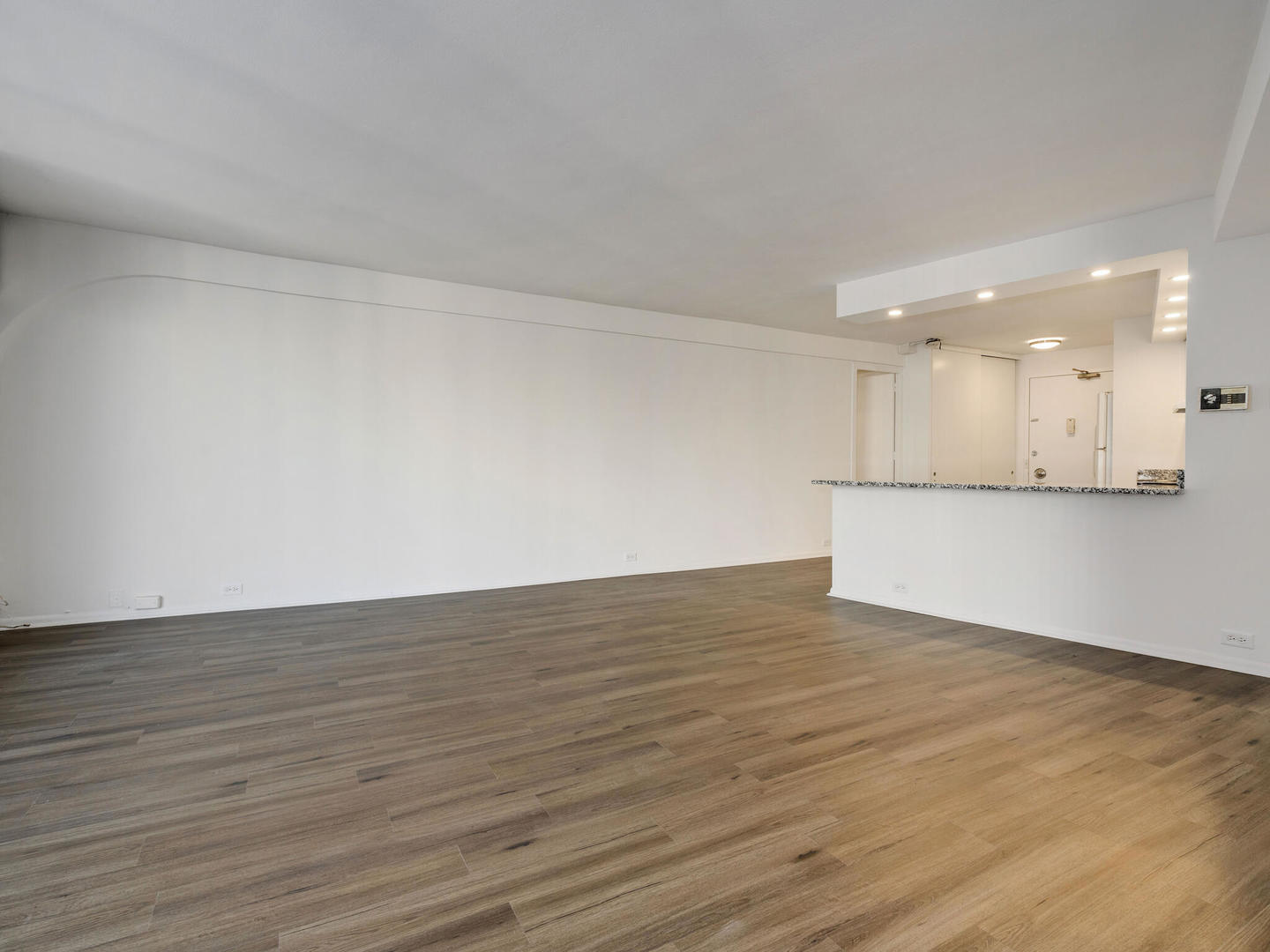 300 North State Street, Unit 3330 Chicago, IL 60654 - Photo 3 of 20 a view of an empty room with wooden floor