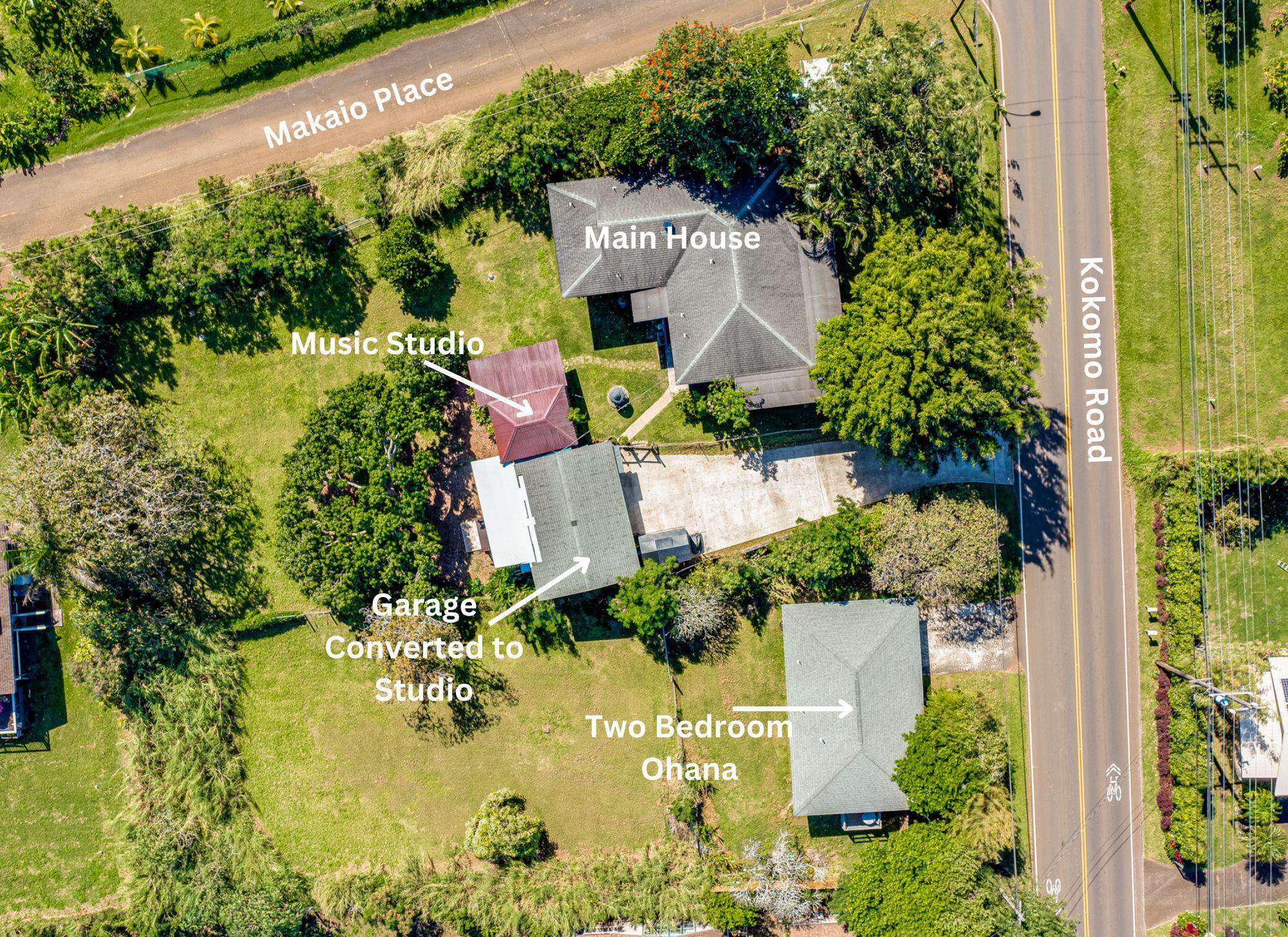 951 Kokomo Road Haiku, HI 96708 - Photo 3 of 50 an aerial view of house with swimming pool