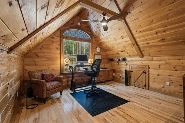 a view of porch with seating space