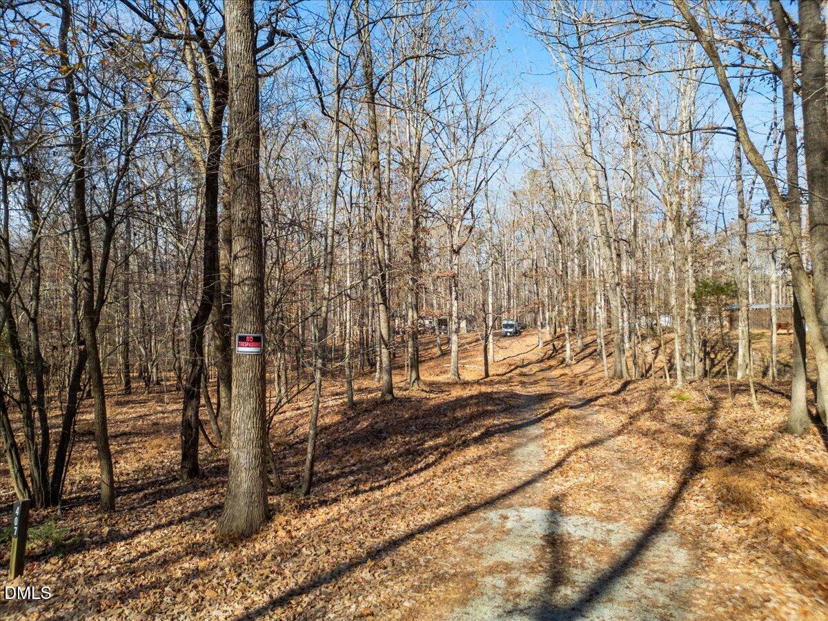 407 Mountain Brook Road Rougemont, NC 27572 - Photo 2 of 23 a view of a pathway of a yard