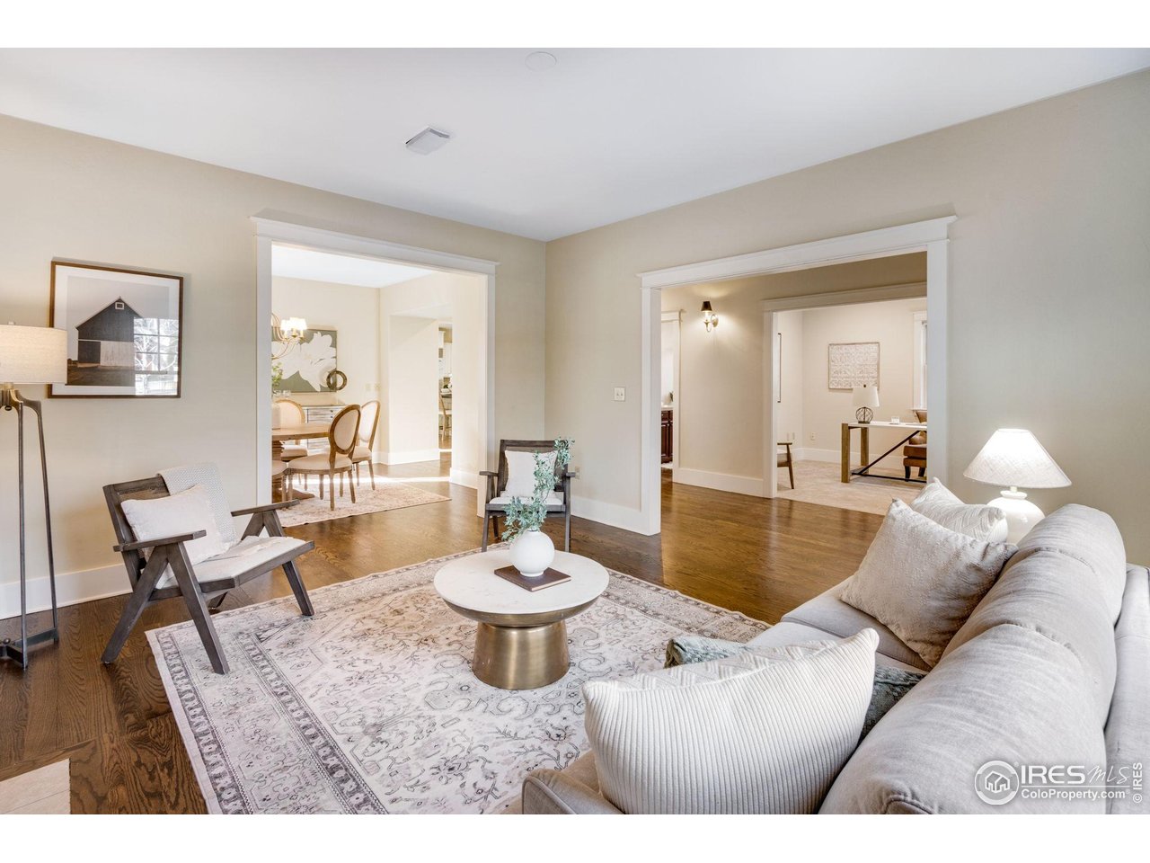 707 South Fillmore Street Denver, CO 80209 - Photo 15 of 47 a living room with furniture and a wooden floor