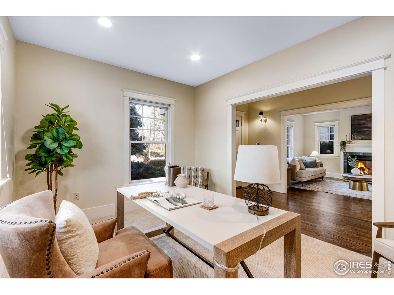 707 South Fillmore Street Denver, CO 80209 - Photo 16 of 47 a living room with furniture and a potted plant