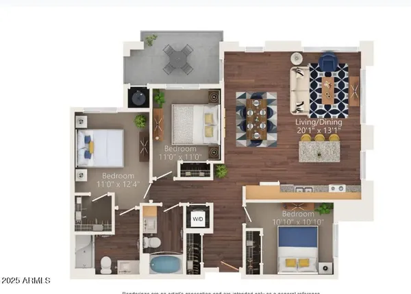 $1,582 | 16965 West Van Buren Street, Unit 3, Goodyear, AZ 85338