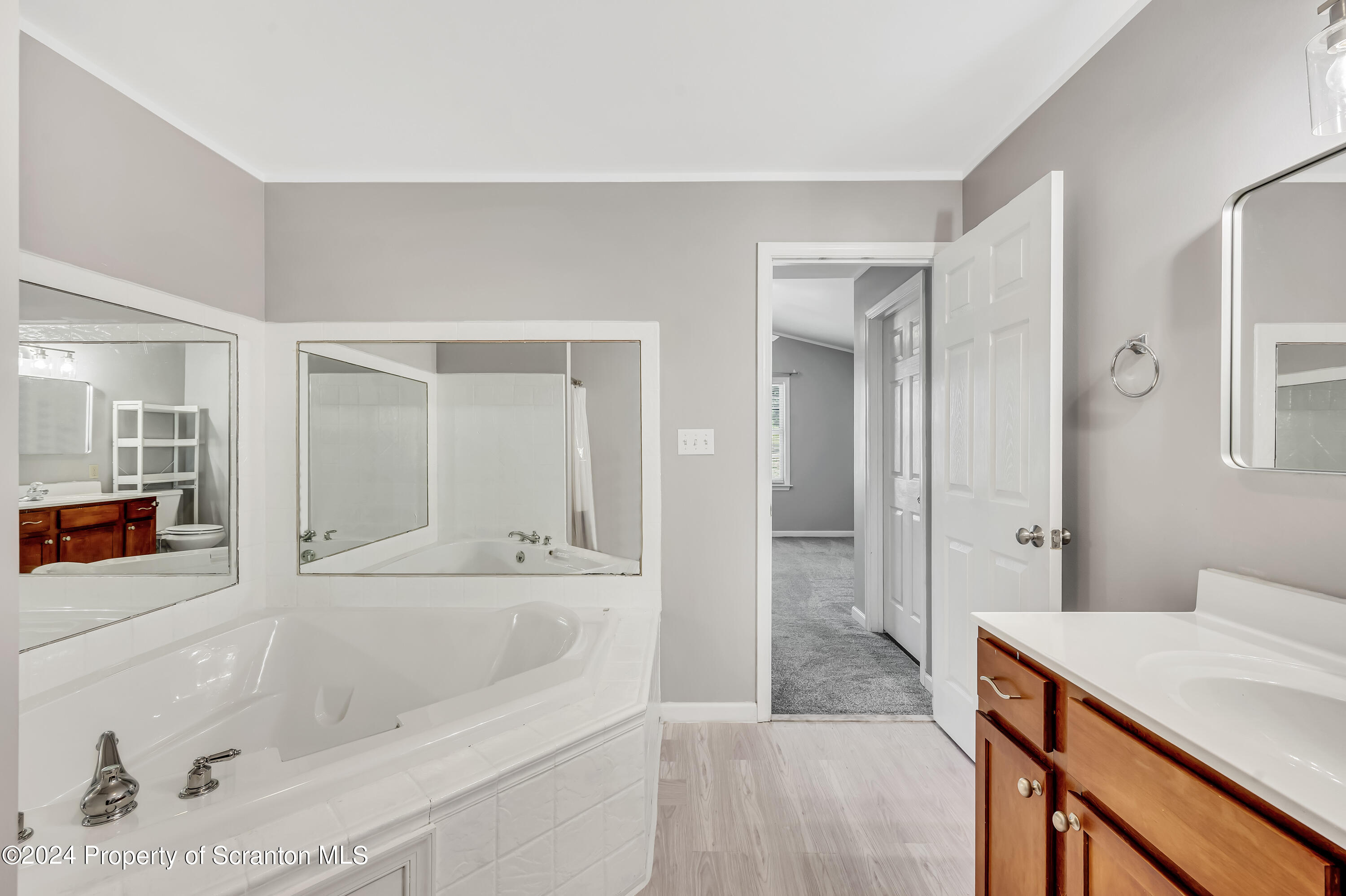 14 Fiore Court Duryea, PA 18642 - Photo 17 of 41 a bathroom with a bathtub shower and a sink