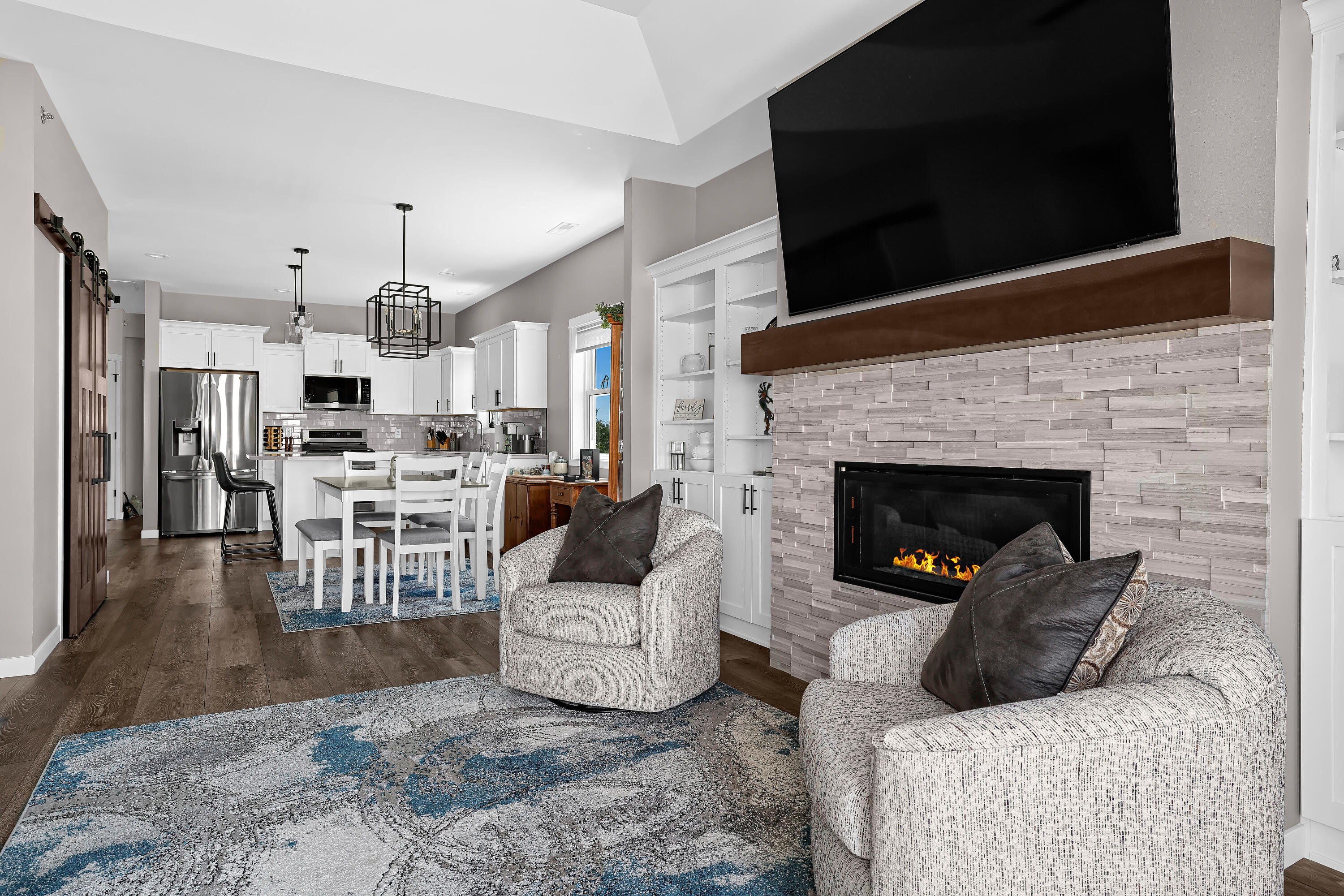 1715 Red Clover Street Holmen, WI 54636 - Photo 3 of 23 Living room with gas fireplace