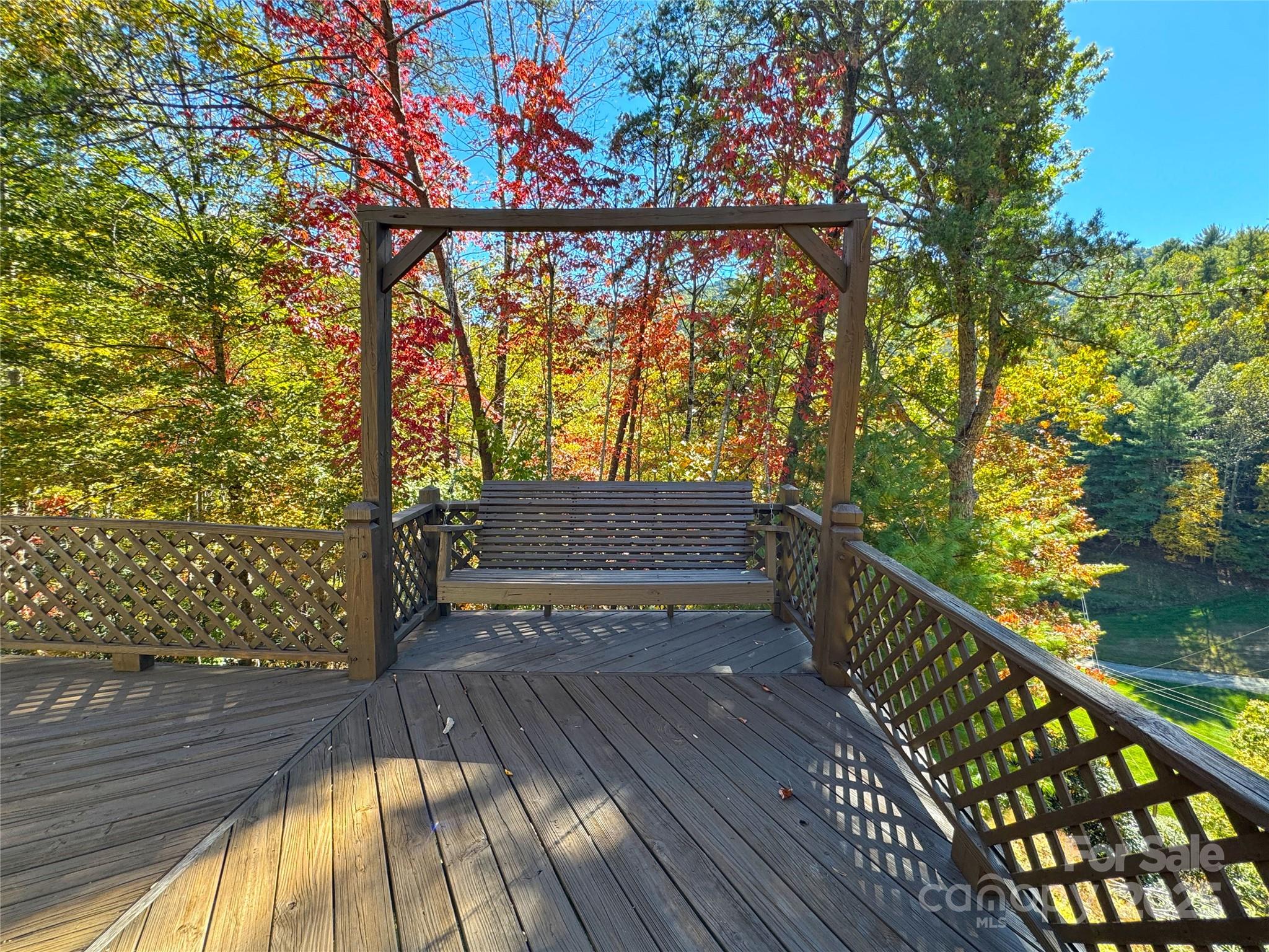 1622 Meadow Fork Road Hot Springs, NC 28743 - Photo 23 of 31 a view of balcony with wooden floor and fence