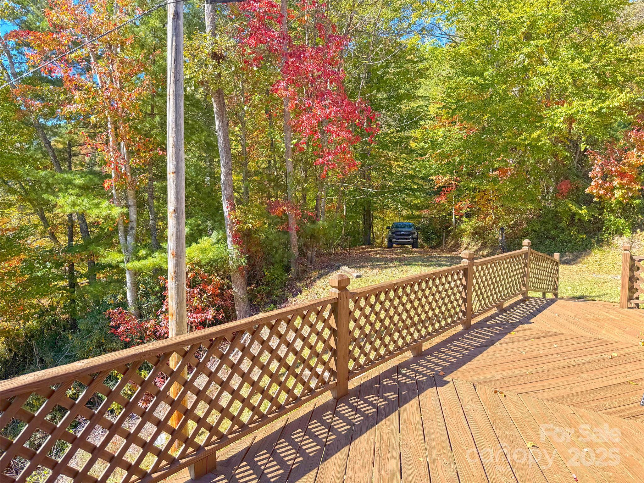 1622 Meadow Fork Road Hot Springs, NC 28743 - Photo 24 of 31 a view of a balcony with wooden floor