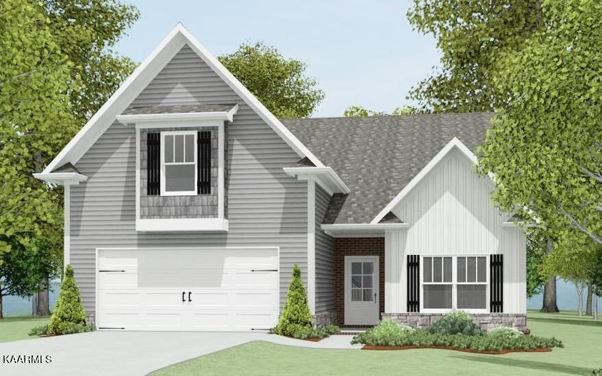 104 Chaseberry Road, Unit LOT 13G Oak Ridge, TN 37830 - Photo 2 of 25 Ellery Carftsman Front Entry Rendering