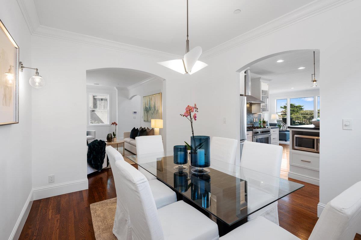 240 Stanley Avenue Pacifica, CA 94044 - Photo 25 of 100 a living room with furniture and a chandelier