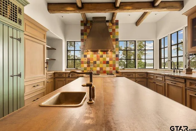 a very nice looking room with a large window