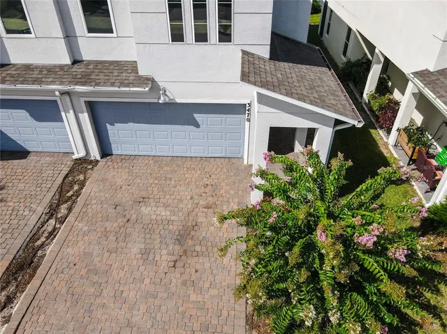 front view of a house with a small yard