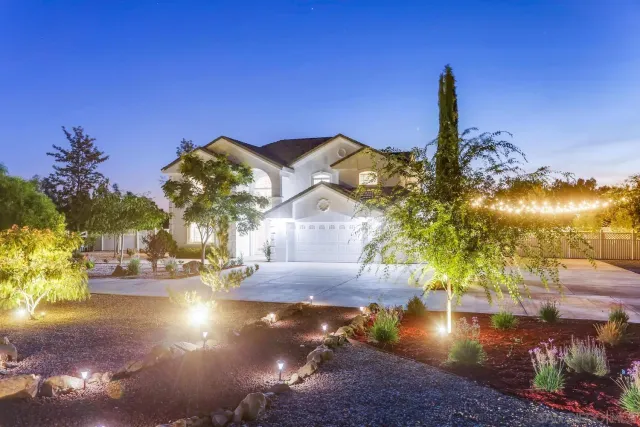 a view of a lake with a building in the background