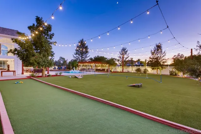 a pathway with a yard