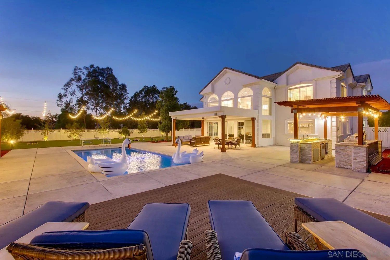 39575 Ave Ascencion Temecula, CA 92592 - Photo 54 of 68 a view of a patio with swimming pool