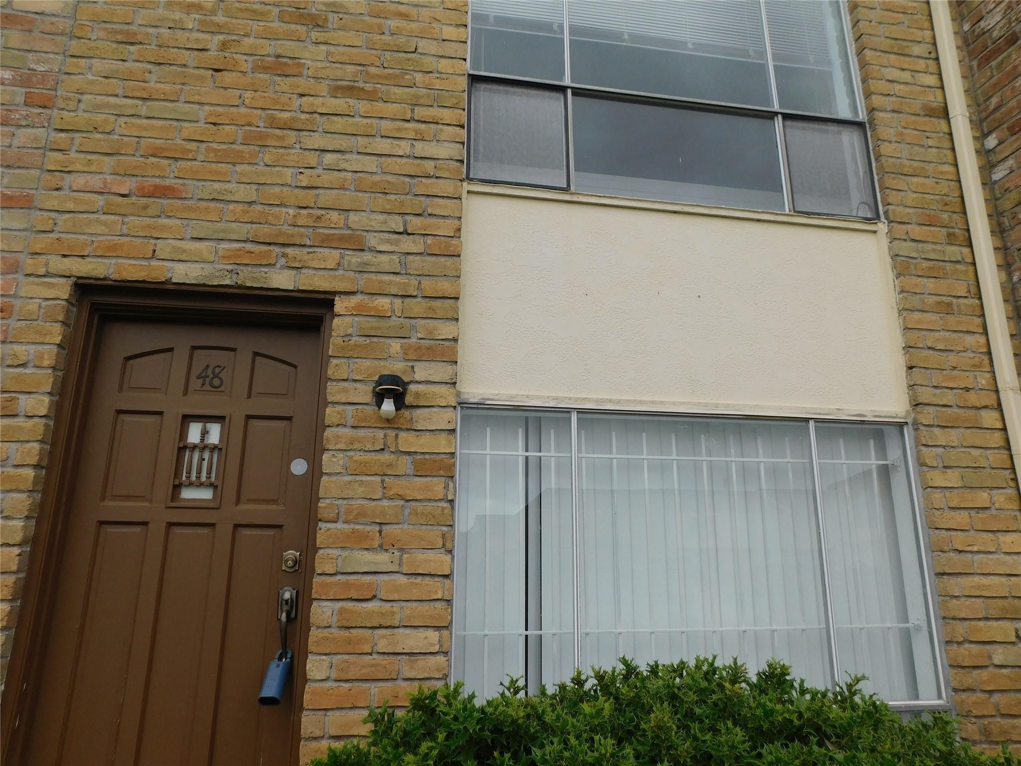 a view of front door of house