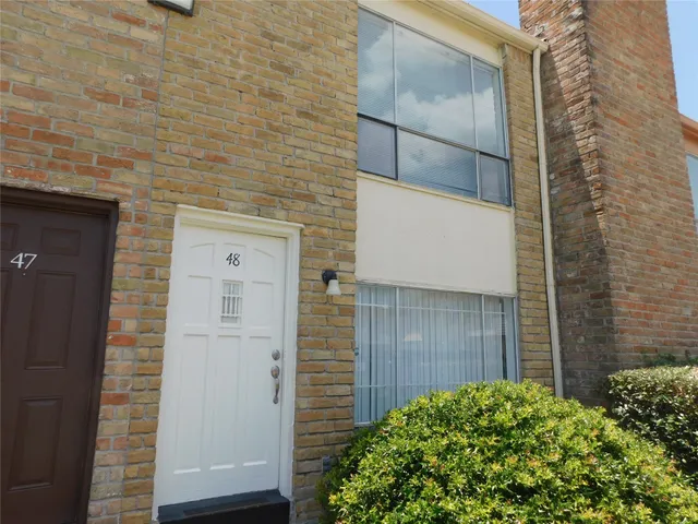 a view of wooden door