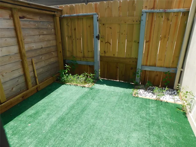 a view of a door with an outdoor space