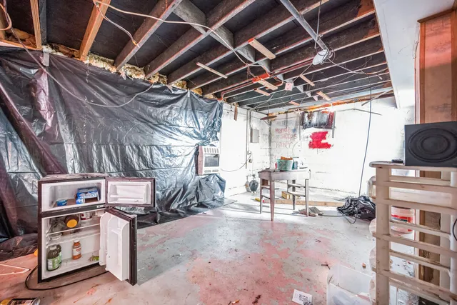 a view of an outdoor space with seating area