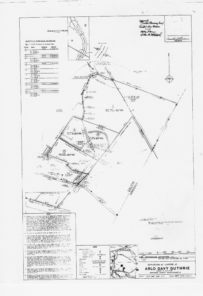 659 Kirchner Road Dalton, MA 01226 - Photo 18 of 18 Divisions of Land of Arlo Davy Guthrie