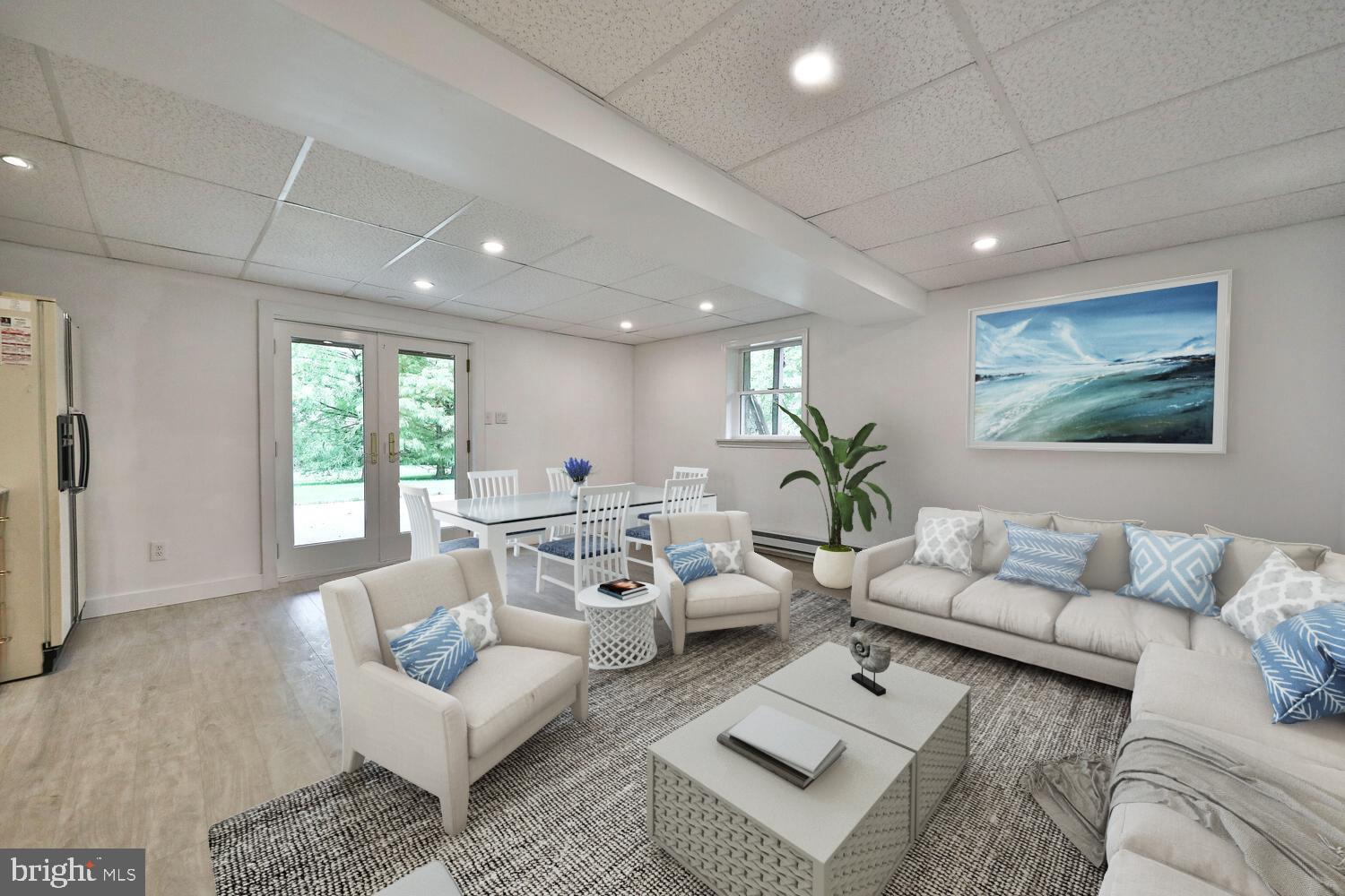 3710 Heaton Road Huntingdon Valley, PA 19006 - Photo 28 of 37 virtually staged in-law suite leading to patio