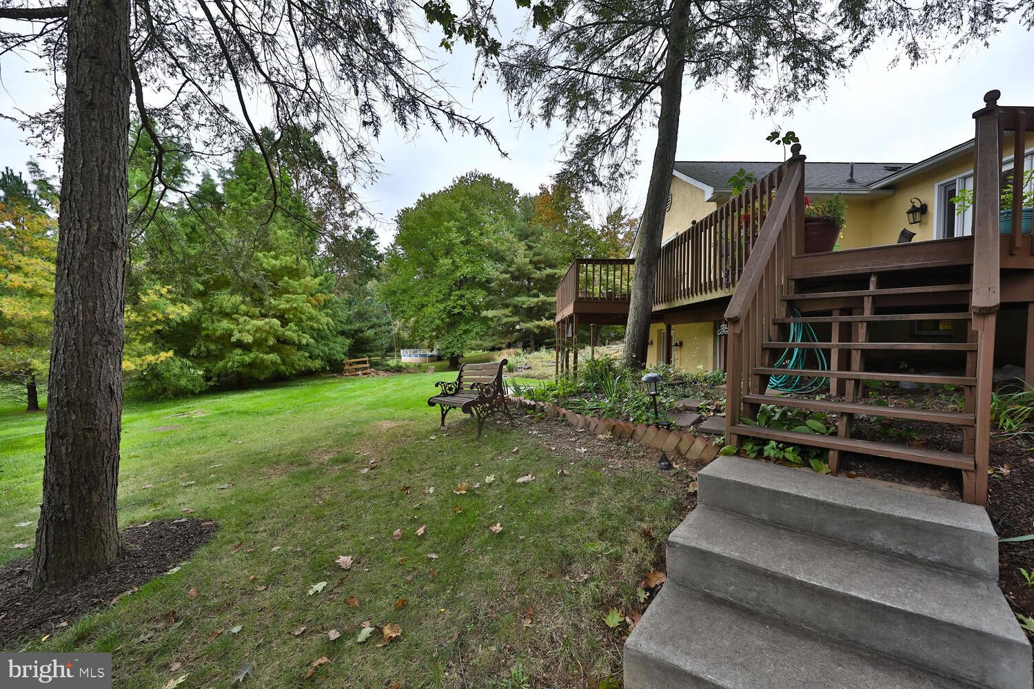 3710 Heaton Road Huntingdon Valley, PA 19006 - Photo 34 of 37 steps from the driveway leading to deck