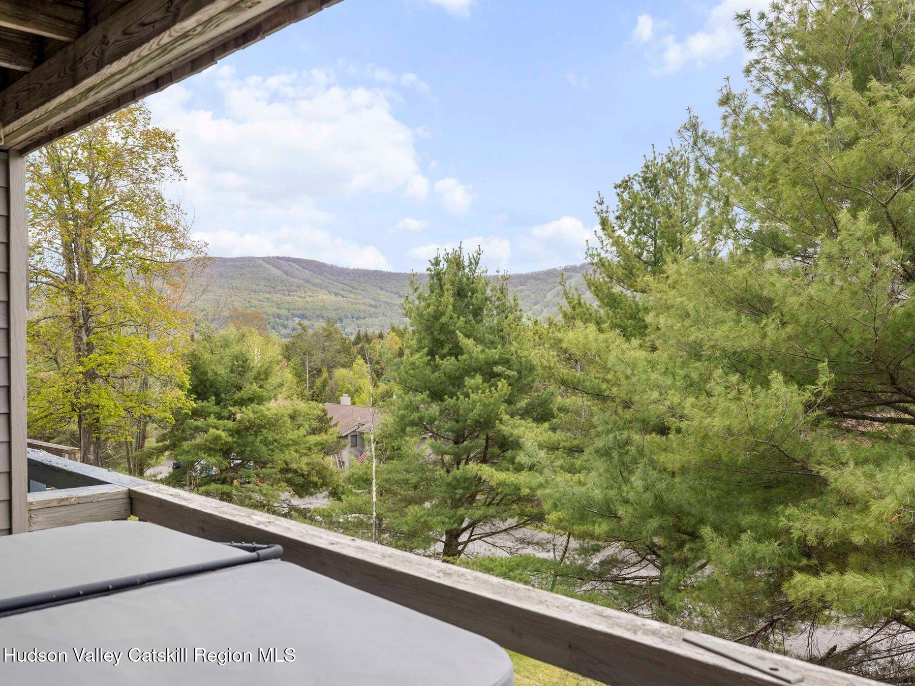 55 Windham Ridge Road, Unit 15H Windham, NY 12496 - Photo 24 of 34 a view of mountain from a balcony