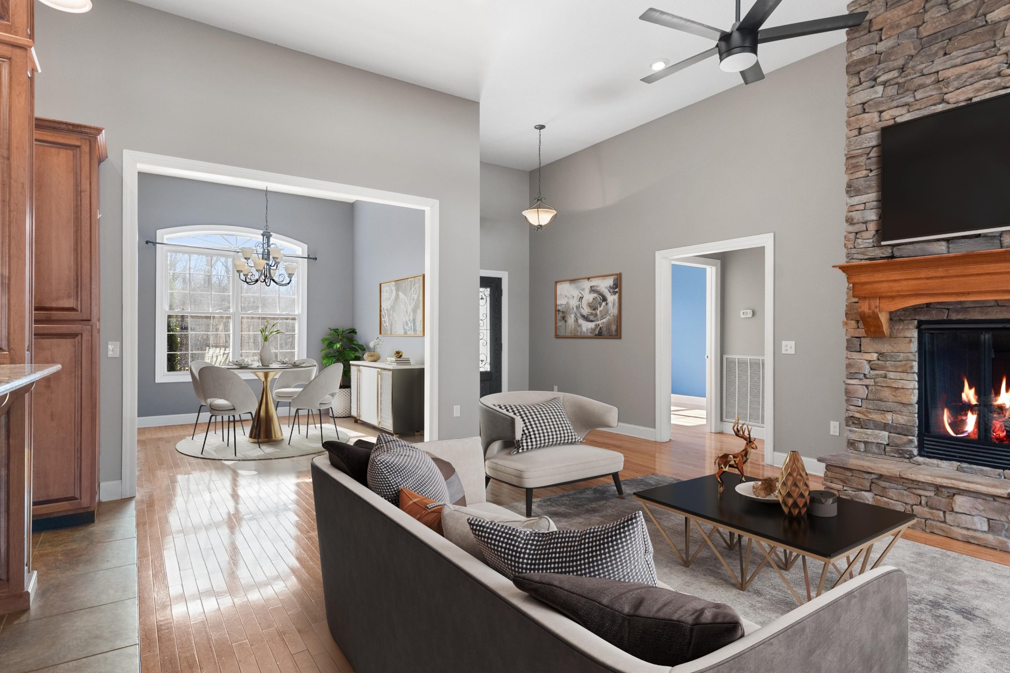 31 Chickory Lane Monteagle, TN 37356 - Photo 8 of 61 a living room with furniture and a fireplace