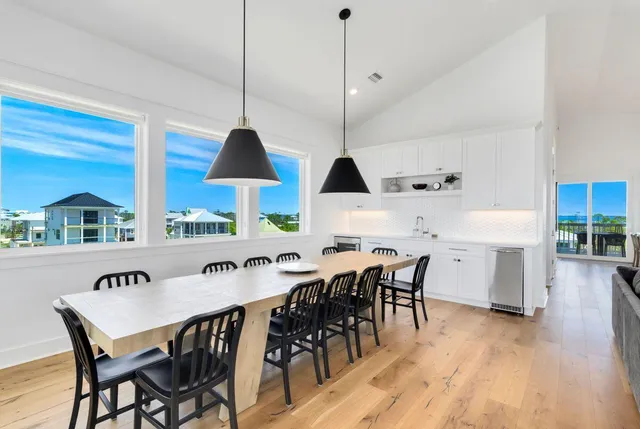 a view of an front door