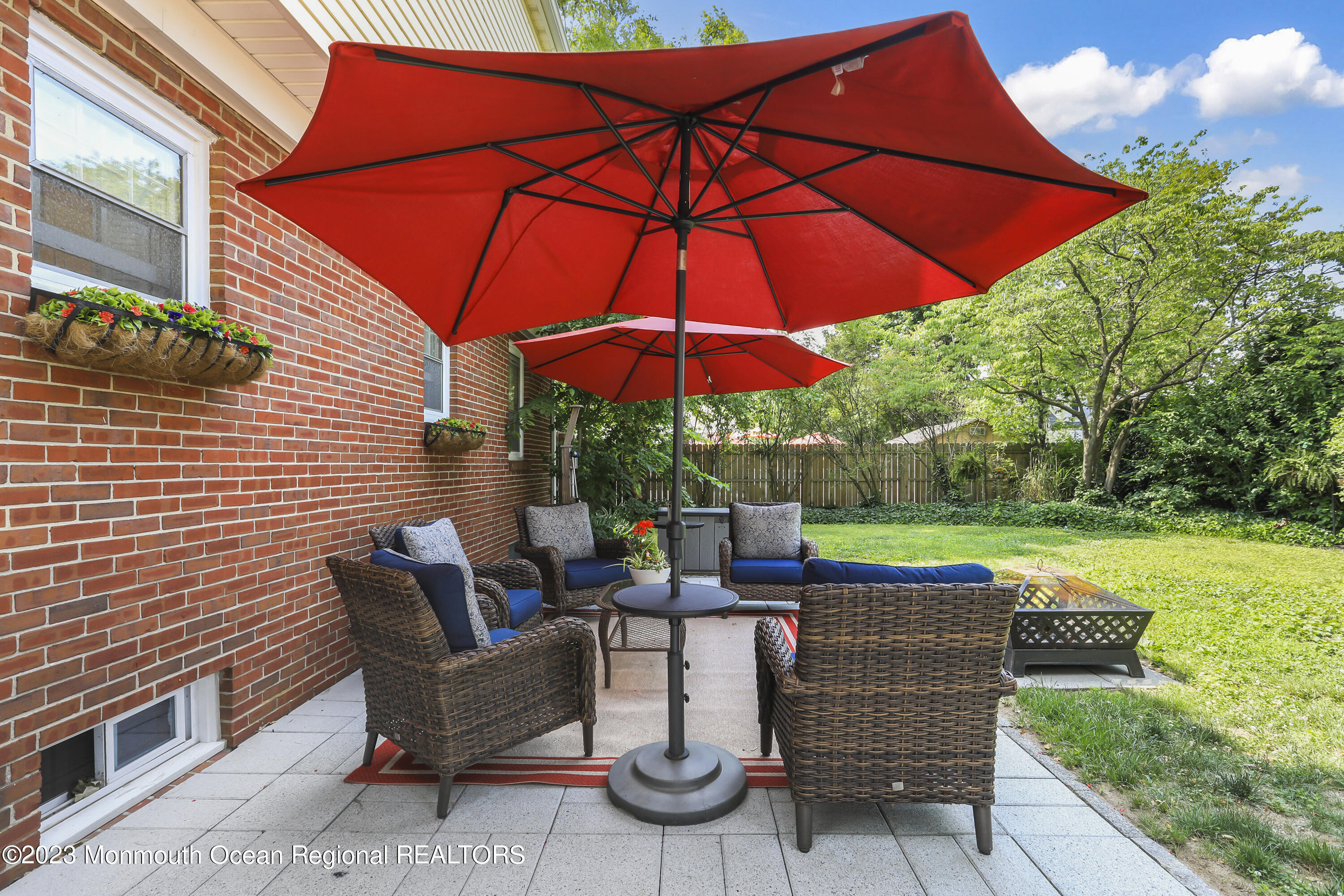 7 Burtina Place Keyport, NJ 07735 - Photo 26 of 29 a view of an outdoor sitting area with garden