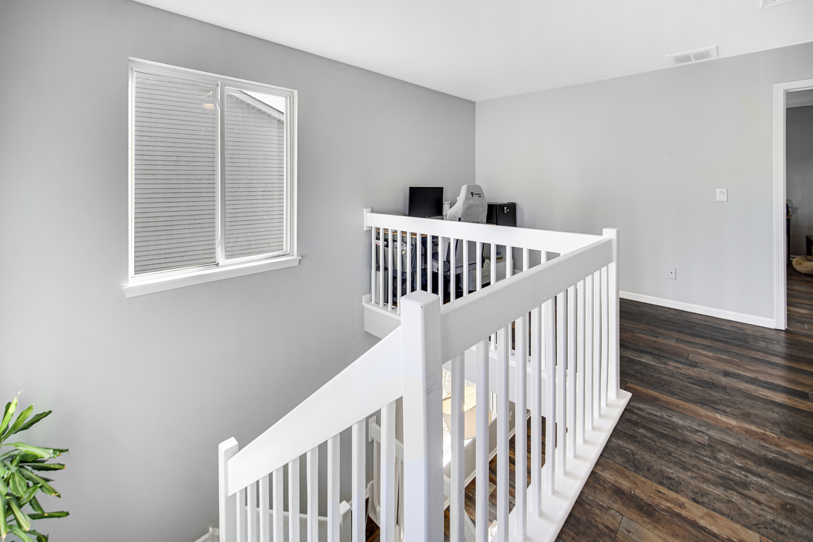 1741 Raleigh Trail Romeoville, IL 60446 - Photo 20 of 20 a view of staircase with railing and white walls