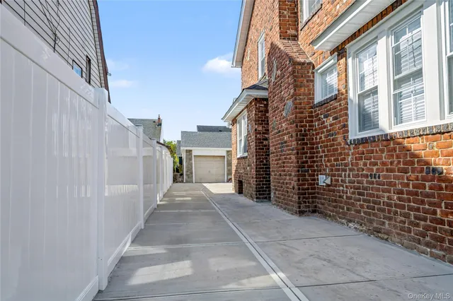 a view of a brick buildings with entryway
