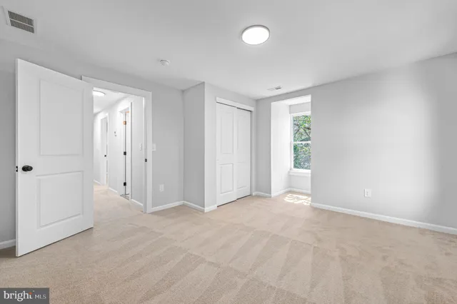 a view of an empty room