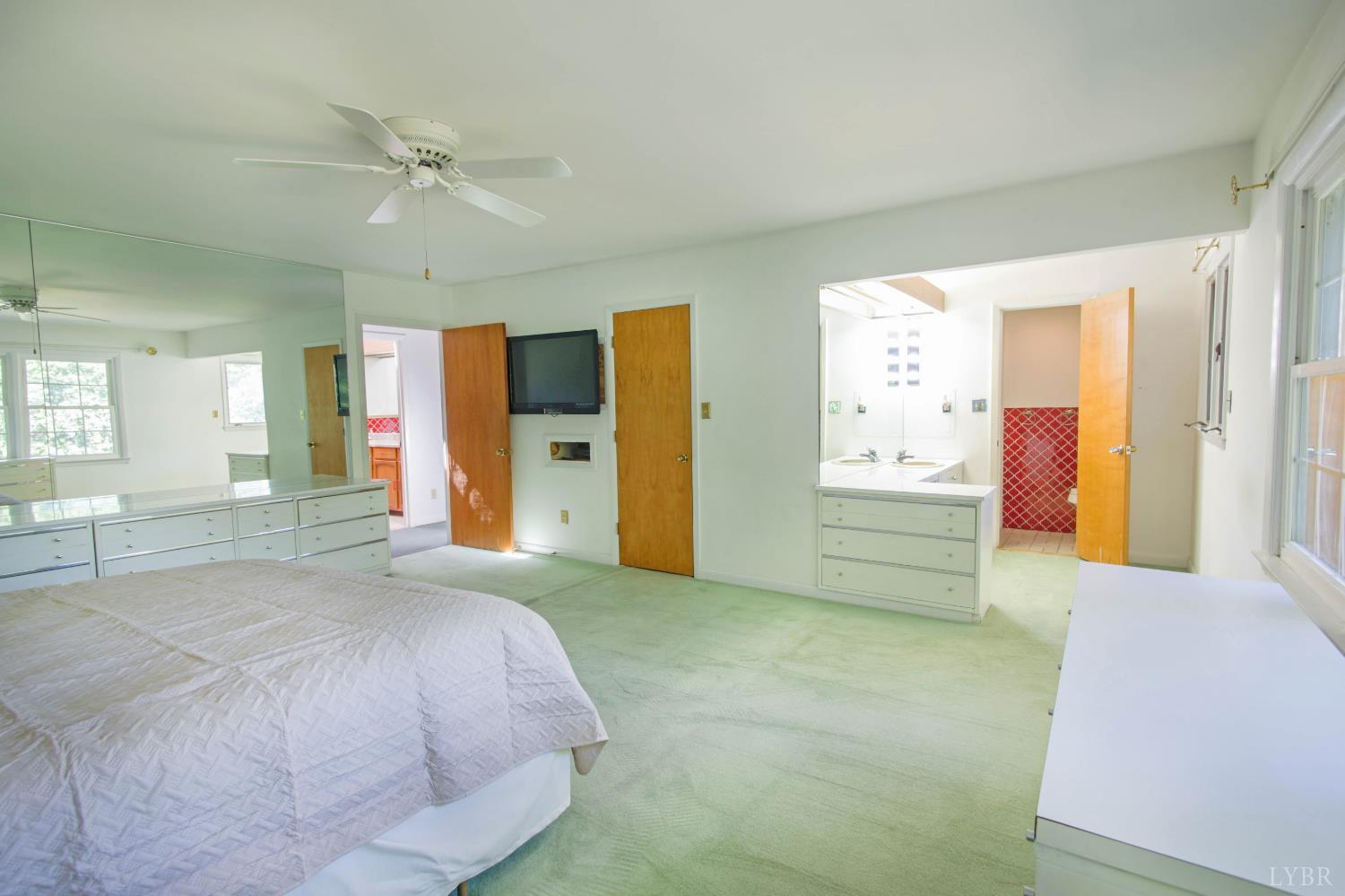 151 Clarks Road Rustburg, VA 24588 - Photo 42 of 81 a spacious bedroom with a bed and a cabinets